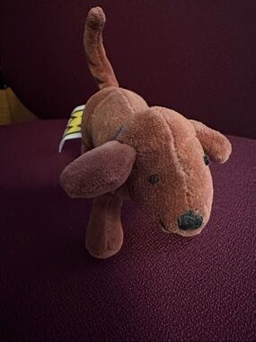 Manhattan Toy Company NWT vintage Brown Stuffed Animal Toy -finger puppet toy